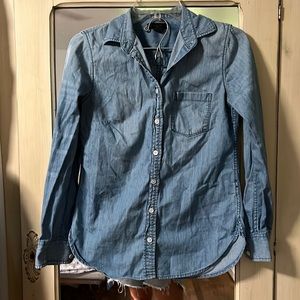 JCrew chambray shirt, size 00
